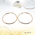 Argolla de Acero Lisa Dorado Círculo  - 851106