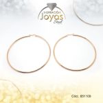 Argolla de Acero Lisa Dorado Círculo - 851109