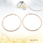 Argolla de Acero Lisa Dorado Círculo - 851110