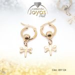 Argolla de Acero Colgante Dorado Libelula  - 851124