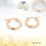 Argolla de Acero Variado Dorado Círculo  - 851133