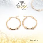 Argolla de Acero Variado Dorado Círculo  - 851140