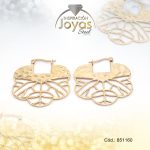 Argolla de Acero Dorado Trébol - 851160