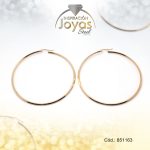 Argolla de Acero Lisa Dorado Círculo - 851163