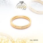 Anillo de Acero Matrimonio Dorado Óvalo Talla 6 - 860555