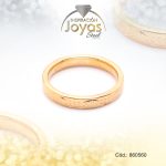 Anillo de Acero Matrimonio Dorado Óvalo Talla 11 - 860560
