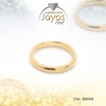 Anillo de Acero Matrimonio Dorado Pulido Talla 7 - 860648