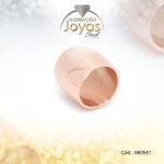 Anillo de Acero Variado Rose Gold Tubo Talla 7 - 860901