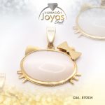 Dije de Acero Aleación Ojo de Gato Dorado Hello Kitty - 870034