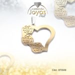 Dije de Acero Variado  2 Tonos Corazón - 870049
