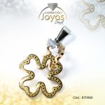 Dije de Acero Variado  3 Tonos Trébol - 870060