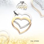 Dije de Acero Variado  2 Tonos Corazón - 870069