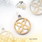 Dije de Acero Aleación Nácar Plateado Mariposa - 870079