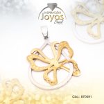 Dije de Acero Variado  2 Tonos Mariposa - 870091