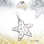 Dije de Acero Aleación Circón Plateado Estrella - 870098