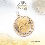 Dije de Acero Religioso  2 Tonos Virgen de Guadalupe - 870144