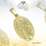 Dije de Acero Religioso Dorado Virgen Milagrosa - 870272