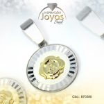 Dije de Acero Religioso 2 Tonos Virgen de Fátima - 870280