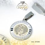 Dije de Acero Religioso 2 Tonos Virgen de Guadalupe - 870285