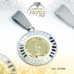 Dije de Acero Religioso 2 Tonos Virgen Divina Pastora - 870288