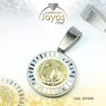 Dije de Acero Religioso 2 Tonos San Benito - 870290