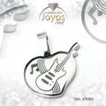 Dije de Acero Variado  Plateado Guitarra - 870293