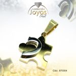 Dije de Acero Variado  2 Tonos Rompe Cabezas - 870304