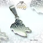 Dije de Acero Variado  Plateado Hoja - 870312