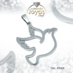 Dije de Acero Variado  Plateado Pájaro - 870326