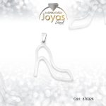 Dije de Acero Variado  Plateado Zapato - 870328