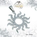 Dije de Acero Variado  Plateado Sol - 870330