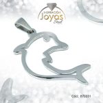 Dije de Acero Variado  Plateado Delfín - 870331