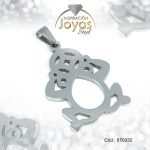 Dije de Acero Variado  Plateado Rana - 870332