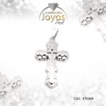 Dije de Acero Religioso Plateado Cruz - 870366