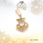 Dije de Acero Variado  Dorado Timón - 870383