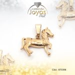 Dije de Acero Variado  Dorado Caballo - 870396