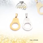 Dije de Acero Tu Y Yo  2 Tonos Esposas - 870408