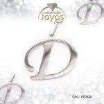 Dije de Acero Letra Plateado D - 870439