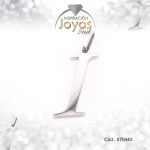 Dije de Acero Letra Plateado I - 870443