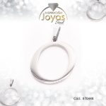 Dije de Acero Letra Plateado O - 870448