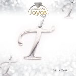 Dije de Acero Letra Plateado T - 870452