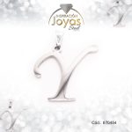 Dije de Acero Letra Plateado Y - 870454