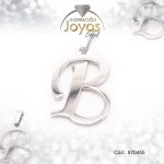 Dije de Acero Letra Plateado B - 870455