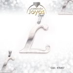 Dije de Acero Letra Plateado L - 870457