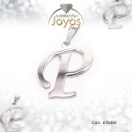 Dije de Acero Letra Plateado P - 870460