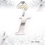 Dije de Acero Letra Plateado I - 870465