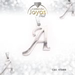 Dije de Acero Letra  Plateado A - 870466