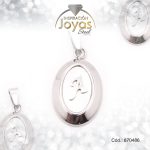 Dije de Acero Letra Nácar Plateado A - 870486