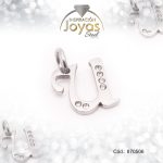 Dije de Acero Letra Circón Plateado U - 870506