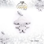 Dije de Acero Aleación Circón Plateado Niña - 870525